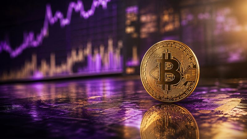 Bitcoin price prediction 2026 concept with market charts and digital asset visualization