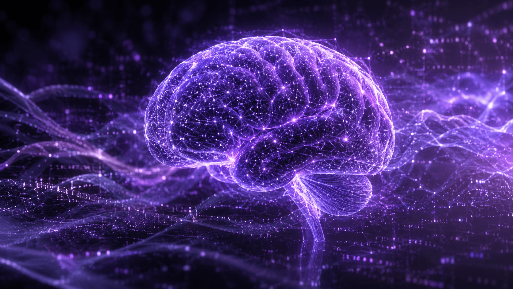 AI predictions 2026 overview with neural network and digital brain concept