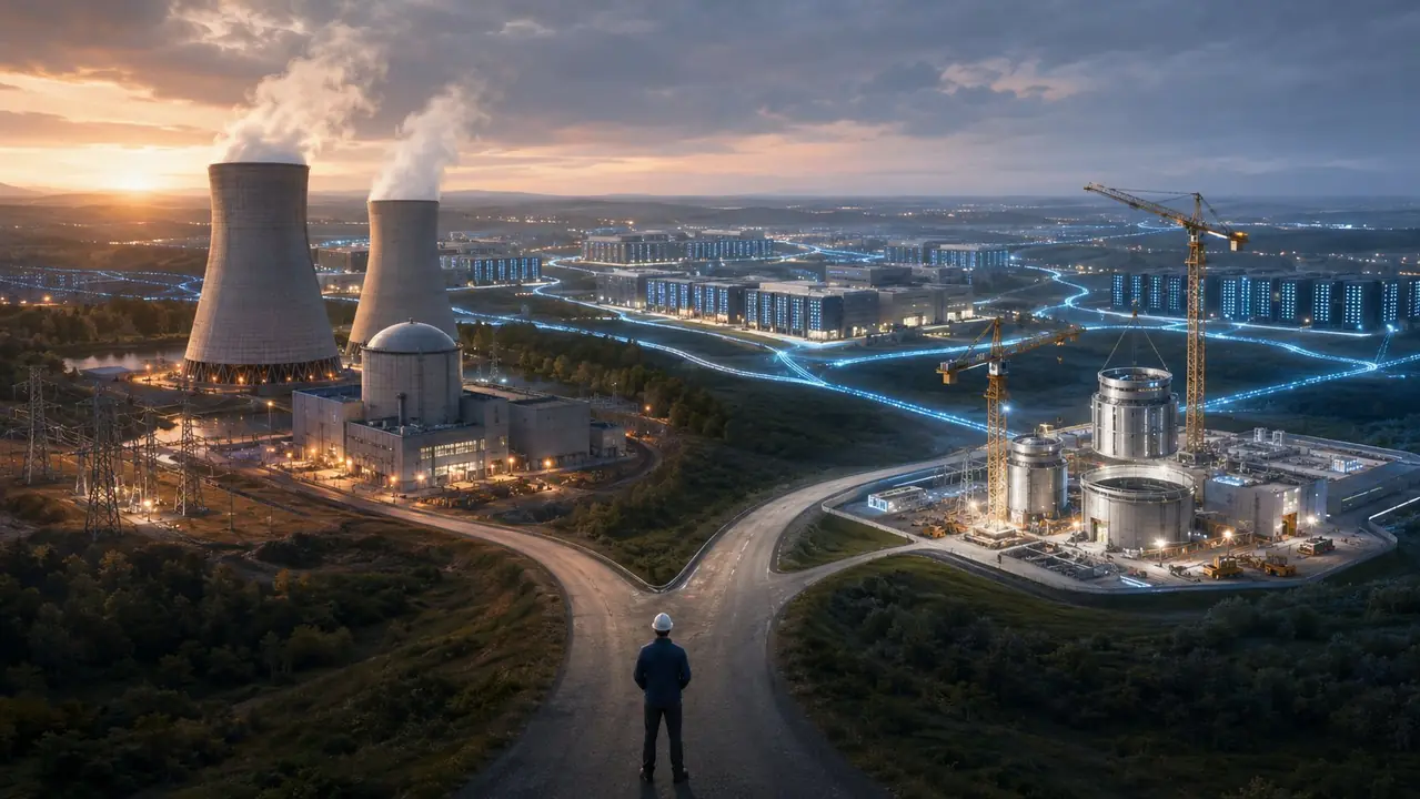 Existing nuclear reactors and advanced nuclear pathways for AI data centers