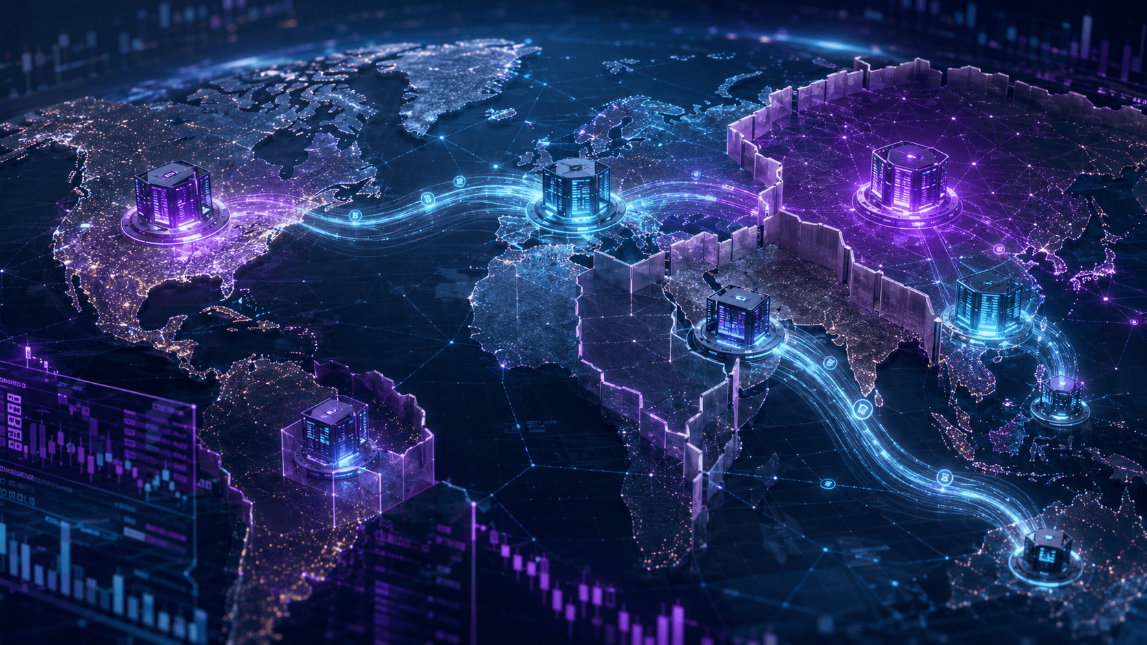 Global crypto exchange map with regional regulatory fragmentation and liquidity movement