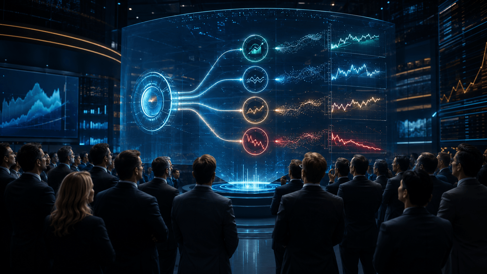 Prediction market participants forecasting S&P 500 outcomes for 2026