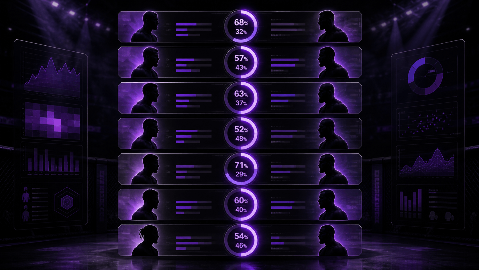 UFC fight card probability gauges prediction markets 2026