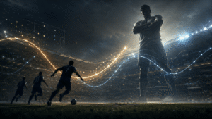 World Cup 2026 upset predictions concept with shifting probability waves