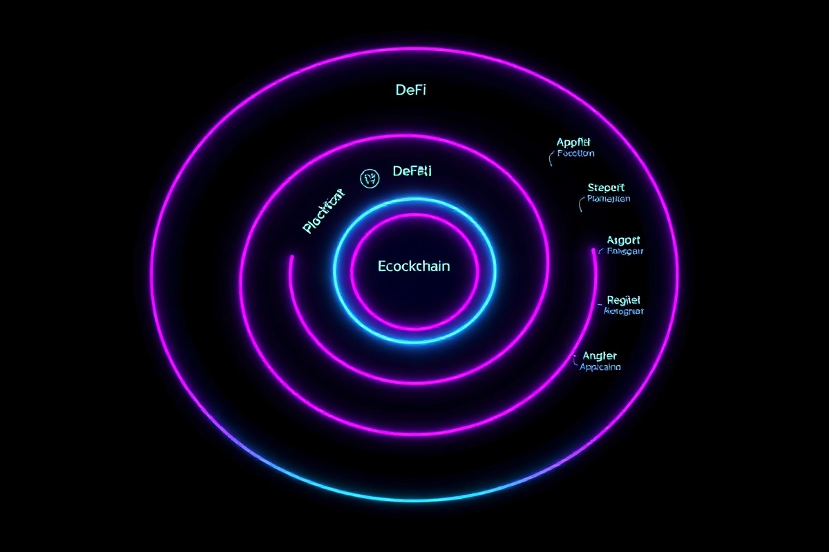 Solana ecosystem in 2026 showing DeFi layers, applications, and network structure