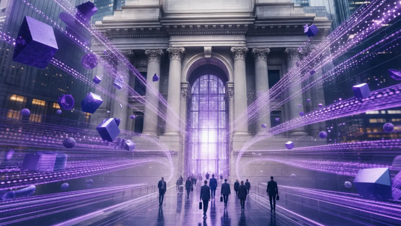 Altcoin ETF approval concept with multiple glowing asset streams converging into an institutional finance gateway