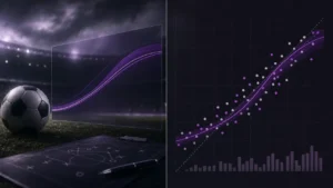 World Cup 2026 predictions compared against actual results on an analytical forecast dashboard
